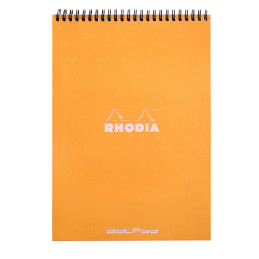 Rhodia Classic Wirebound Notepad - A4 - Orange - Dotted